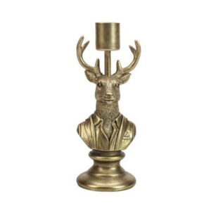 Gold Stag Candle Holder