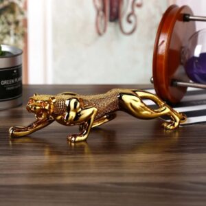 Metal Leopard Sculpture