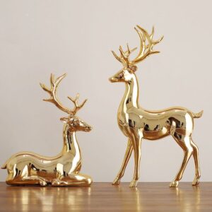 Nordic Style Golden Deer Set