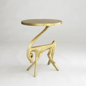 Antique Gold Side Table