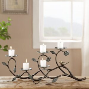 Bird and Flowers Candelabra