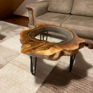 Natural Wood Centre Table