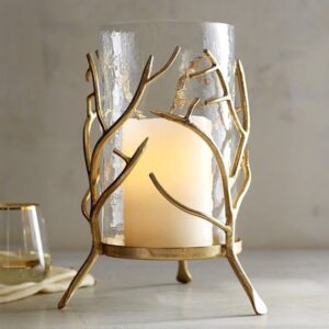 Nordic Brass Metal & Glass Luxury Candle Holder