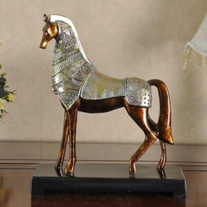Bronze War Horse Sculpture
