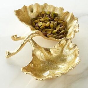 Gold Metal Designer Serving Bowl