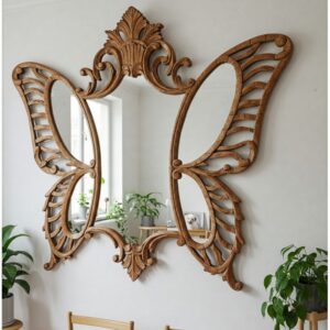 Butterfly Shaped Wall Mirror