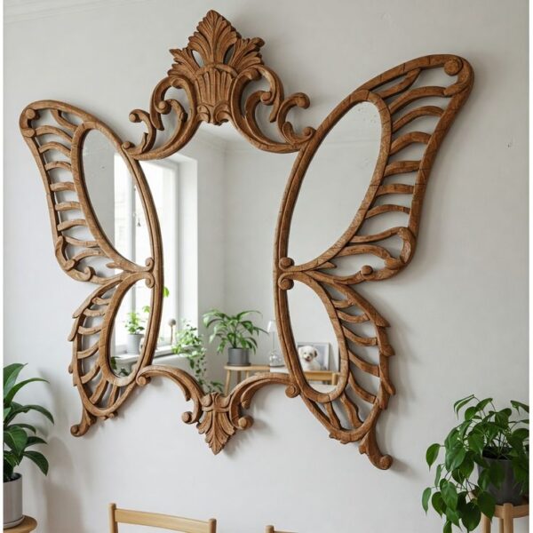 Butterfly Shaped Wall Mirror